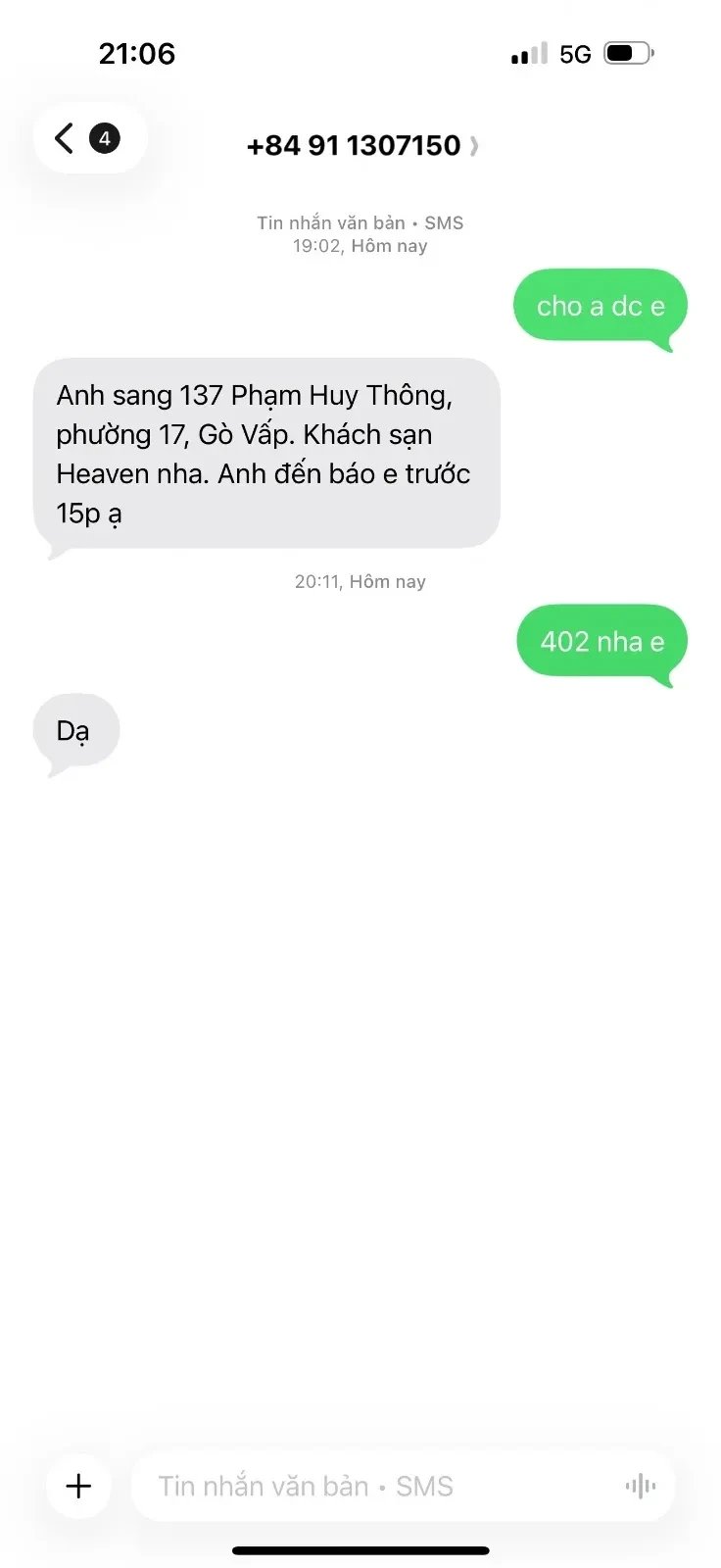 Vừa check xong,phải nói là vừa ý về em ở pk này,giao tiếp ngọt ngào làm tỉnh thì